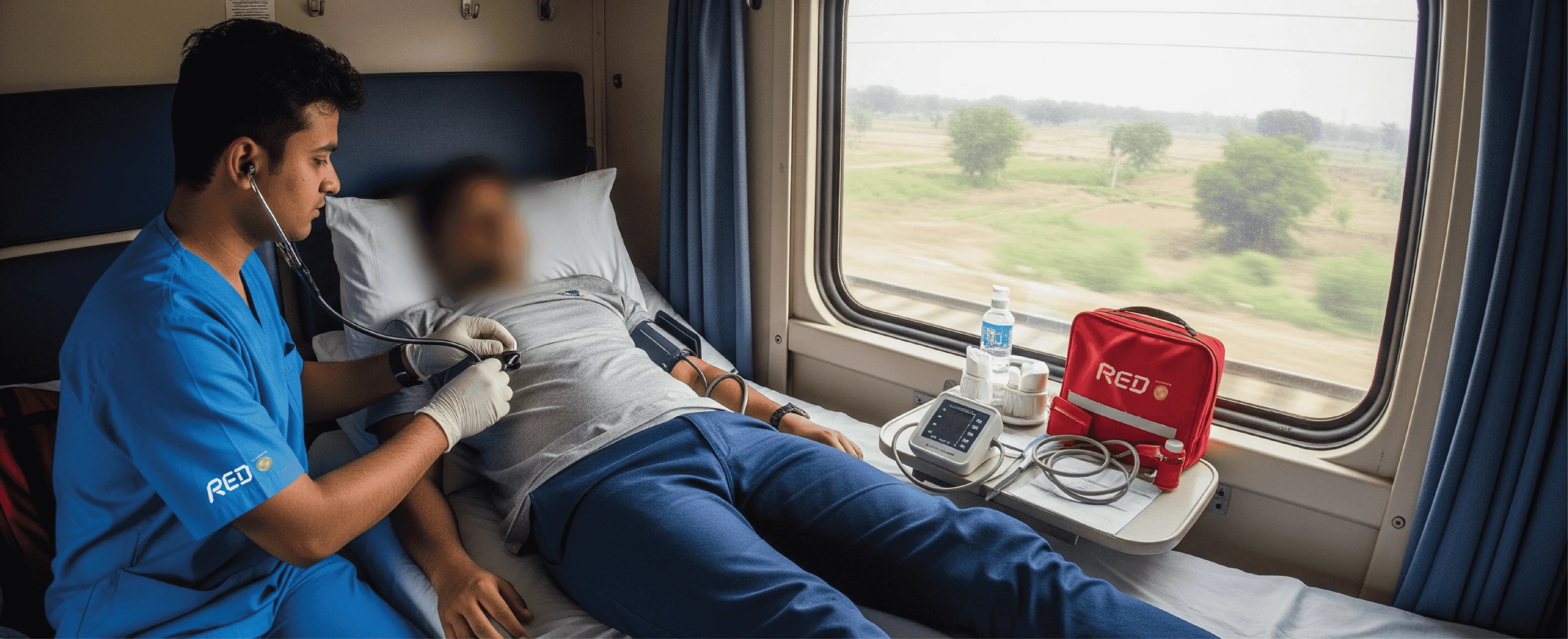 Book Train Ambulance Service in India