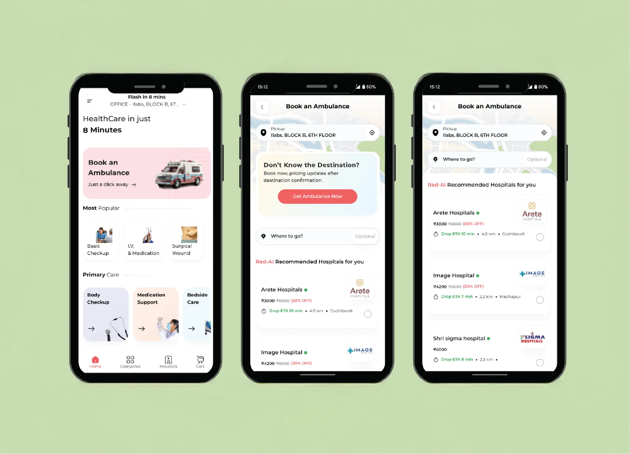 Quick booking app (mobile)